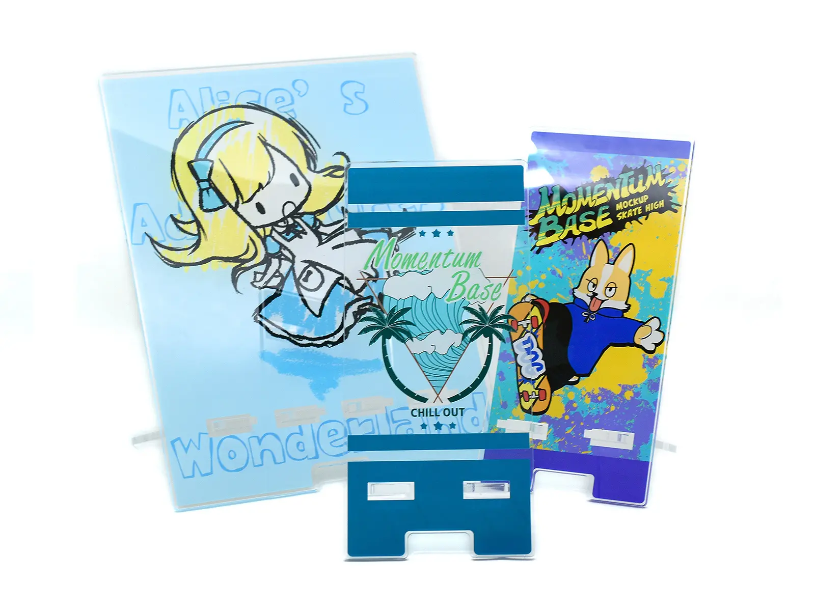 オリジナルアクリルスマホスタンド の作成・制作ならMomentumBase