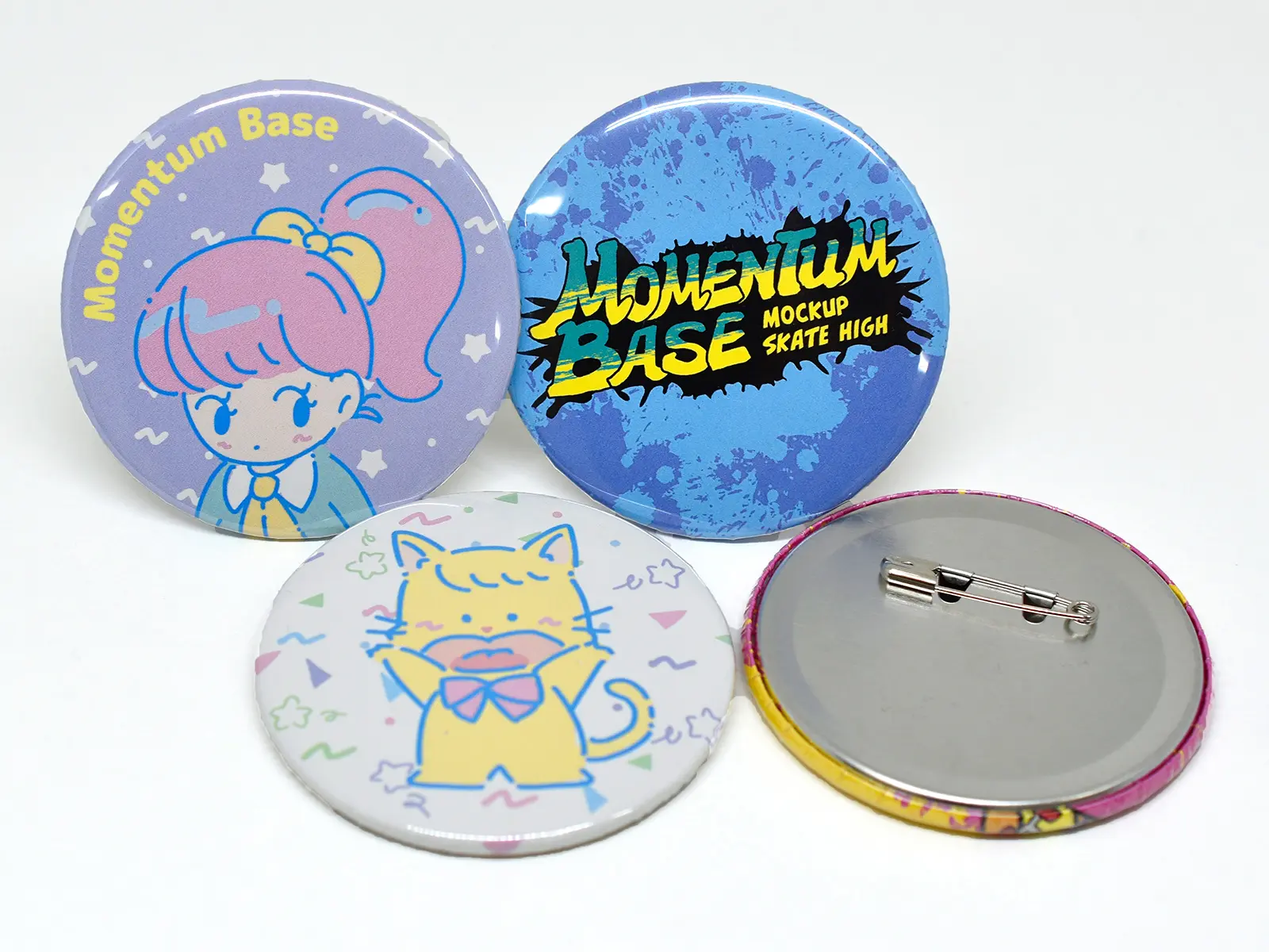 参考用　パープルとか　缶バッジ オリジナル缶バッジ の作成・制作ならMomentumBase