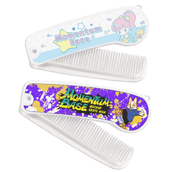 オリジナル折りたたみコーム の作成・制作ならMomentumBase